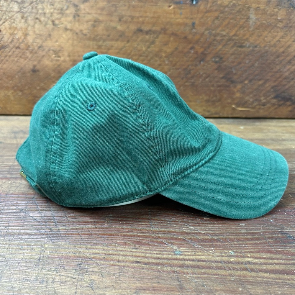 J.Crew Twill Hat Embroidered Beer Mug Hunter Green View 4